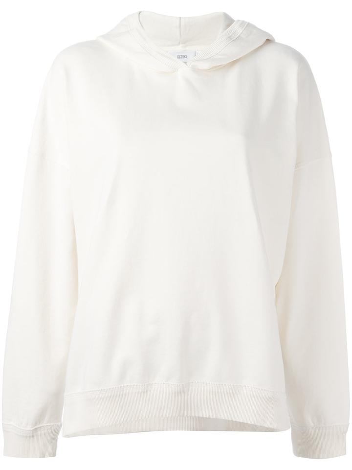 Closed Plain Hoodie, Women's, Size: Small, White, Cotton