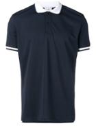 Peuterey Contrasting Collar Polo Shirt - Blue