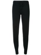 Madeleine Thompson Side Stripe Track Pants - Black