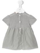 Opililai - Button-back Peplum Dress - Kids - Silk/cotton - 12 Mth, Grey