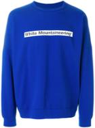 White Mountaineering Logo Print Sweatshirt - Blue