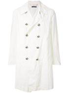 East Harbour Surplus Boxy Trench Coat - White