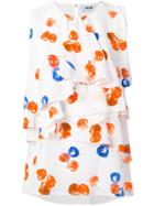 Msgm - Sleeveless Cherry (red) Print Blouse - Women - Silk/polyester - 40, Silk/polyester