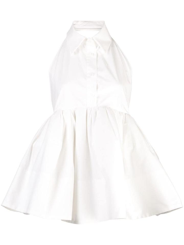 Rosie Assoulin Classic Poplin Blouse - White