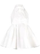 Rosie Assoulin Classic Poplin Blouse - White