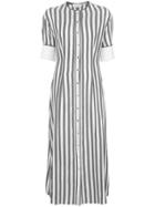 Yigal Azrouel Striped Shirt Dress - Grey