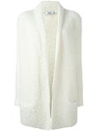 Blugirl Bouclé Cardi-coat, Women's, Size: 40, White, Acrylic/polyamide/spandex/elastane/virgin Wool
