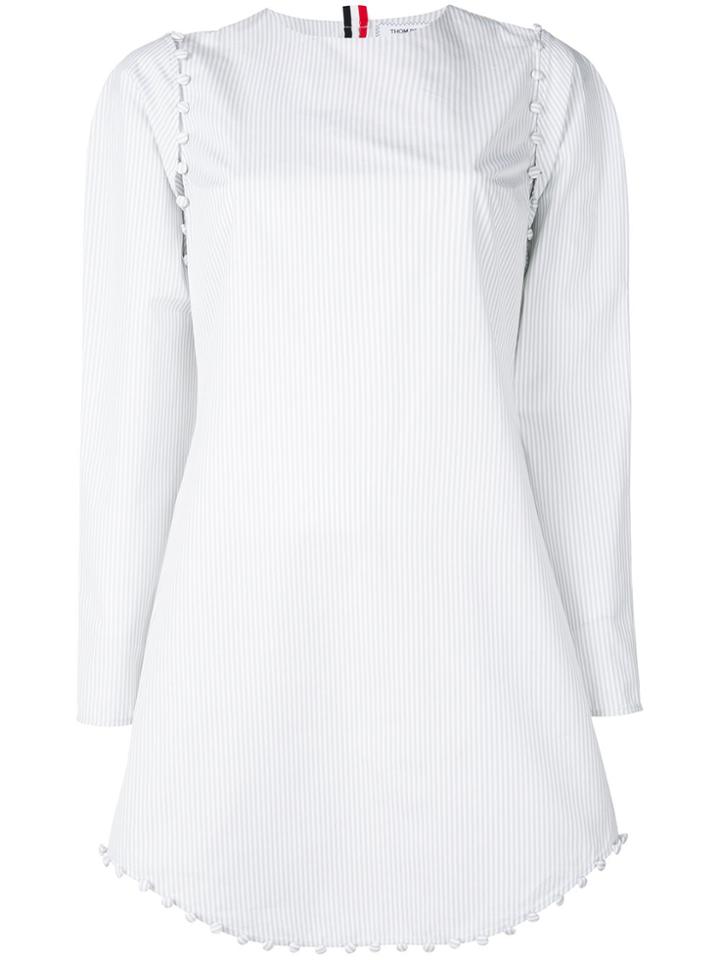 Thom Browne University Stripe Bridal Dress - White