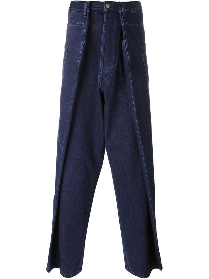 Christopher Shannon Double Width Jeans, Men's, Size: 32, Blue, Cotton