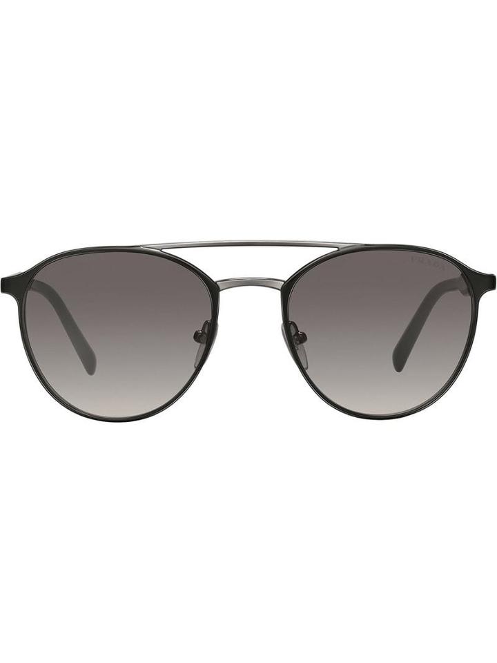 Prada Eyewear Mirrored Carbon Sunglasses - Black