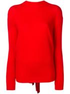 Valentino Tie-back Sweater - Red