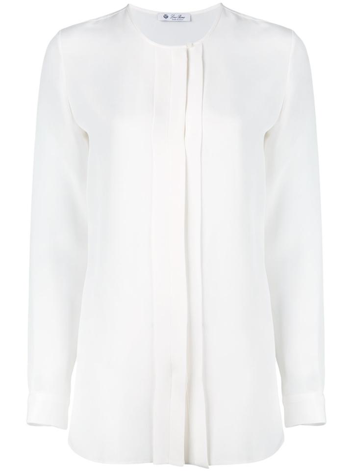 Loro Piana Pleated Detail Shirt - White