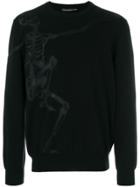 Alexander Mcqueen Dancing Skeleton Intarsia Jumper - Black