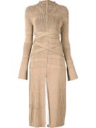 Proenza Schouler Turtleneck Bandage Dress, Women's, Size: Xs, Nude/neutrals, Polyester/viscose/wool