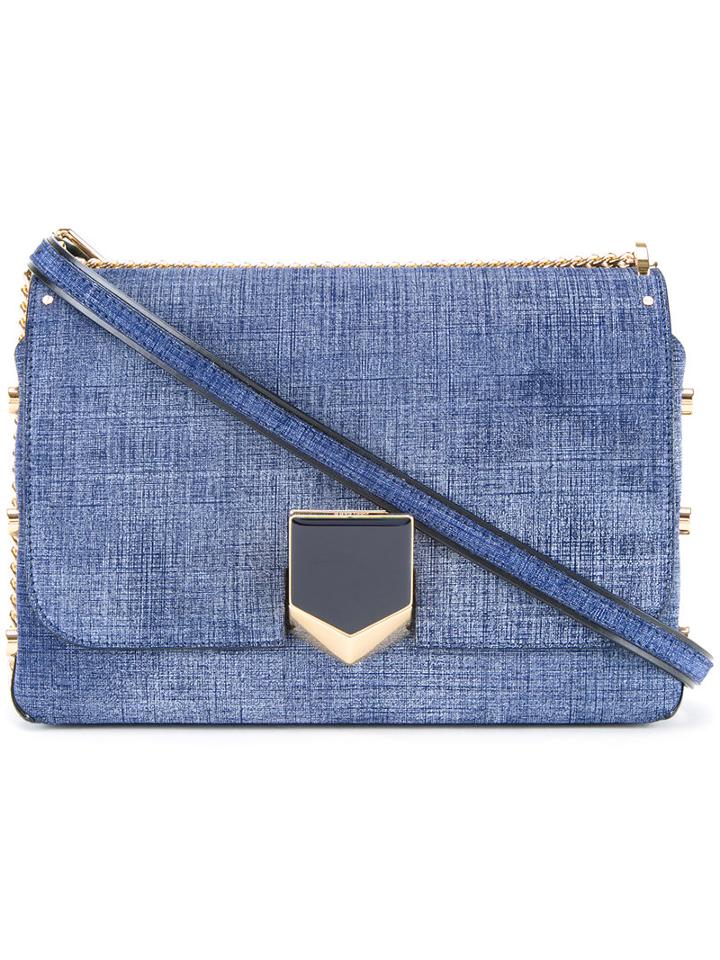 Jimmy Choo Denim 'lockett' Tote Bag, Women's, Blue, Cotton/calf Leather