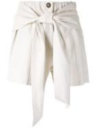 Andrea Bogosian Panelled Shorts - White