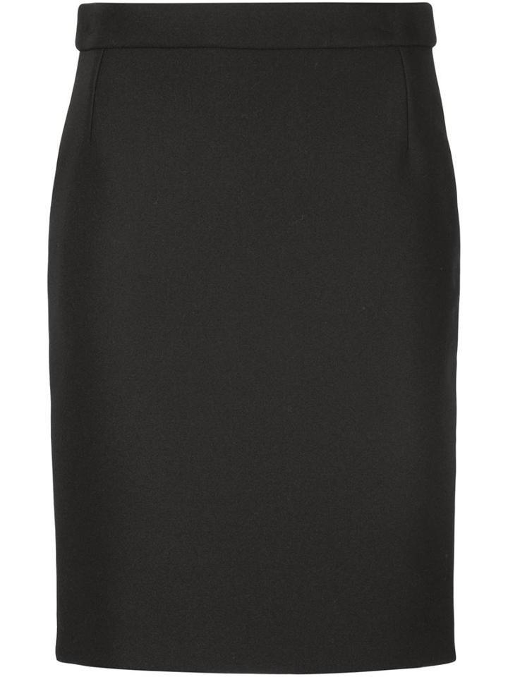 Lanvin Classic Pencil Skirt, Women's, Size: 40, Black, Cotton/polyamide/spandex/elastane