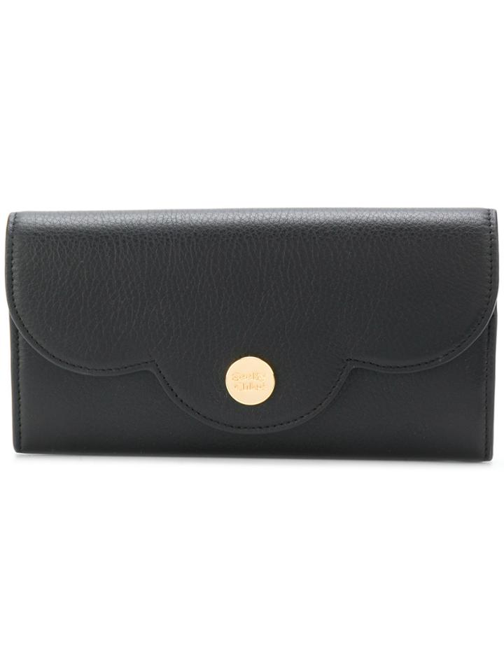 See By Chloé Polina Long Wallet - Black