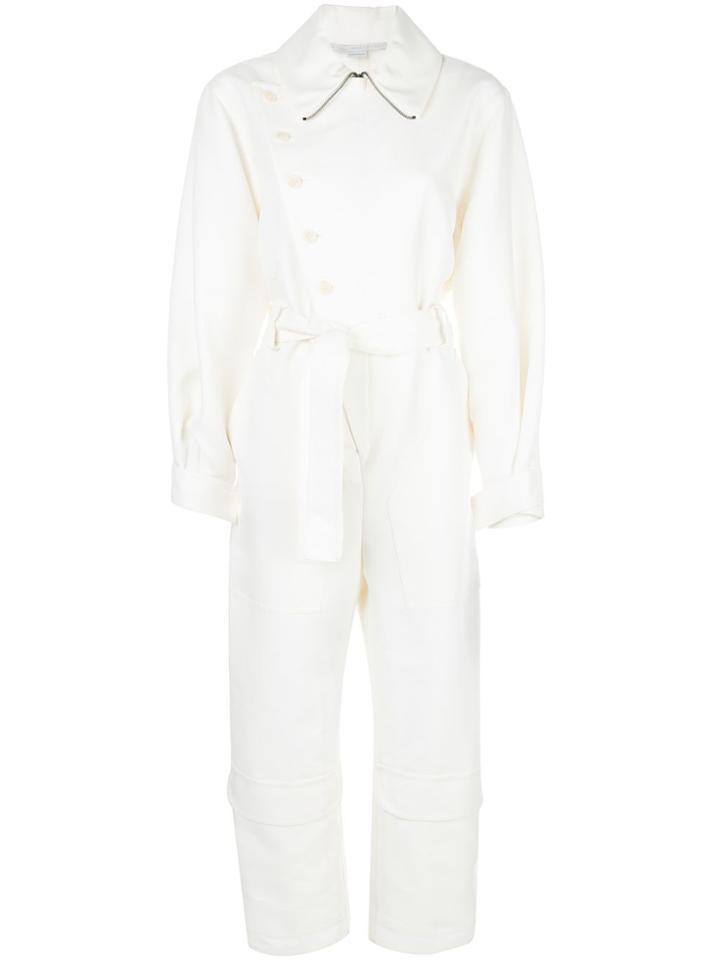Stella Mccartney Aviator-style Jumpsuit - White