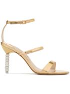 Sophia Webster Embellished Heel Sandals - Gold