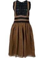 Vanessa Bruno Crochet Top Dress, Women's, Size: S, Brown, Cotton/ramie/linen/flax