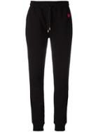 Mcq Alexander Mcqueen Embroidered Dove Track Pants - Black