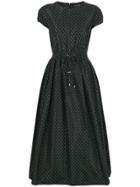 Emporio Armani Dotted Cocktail Dress - Black