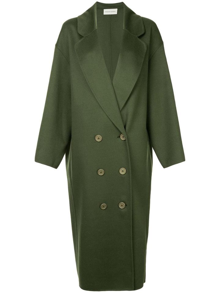 Mansur Gavriel Oversized Double-breasted Coat - Green