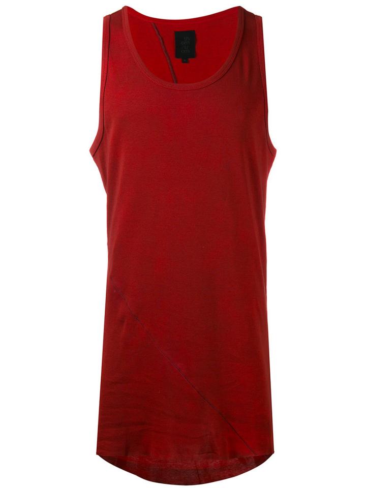 Thom Krom Classic Tank Top, Men's, Size: Medium, Red, Cotton