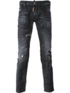 Dsquared2 Clement Jeans, Men's, Size: 52, Black, Cotton/spandex/elastane/polyester/calf Leather