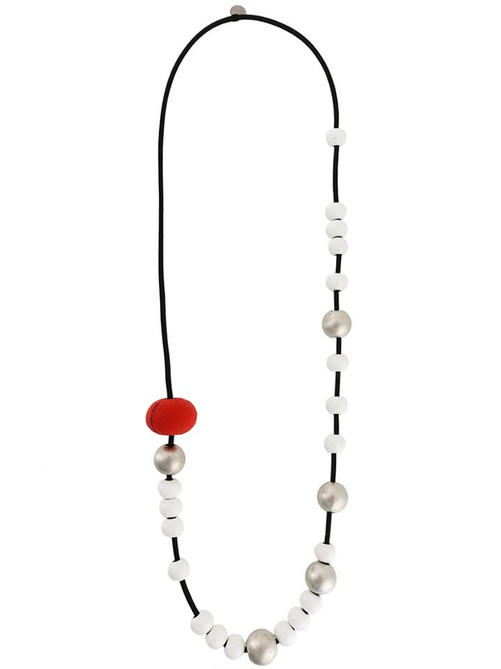 Maria Calderara Multiple Spheres Long Necklace - Black