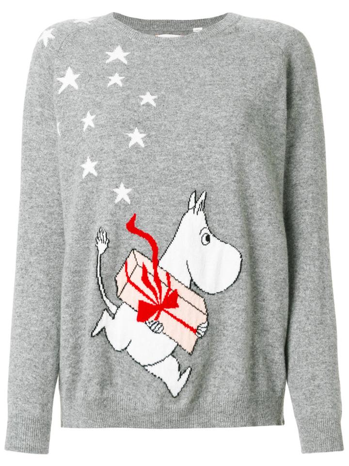 Chinti & Parker Moomin Holiday Jumper - Grey