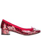 Repetto Leopard Print Ballerinas
