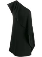 Emporio Armani One-shoulder Mini Dress - Black