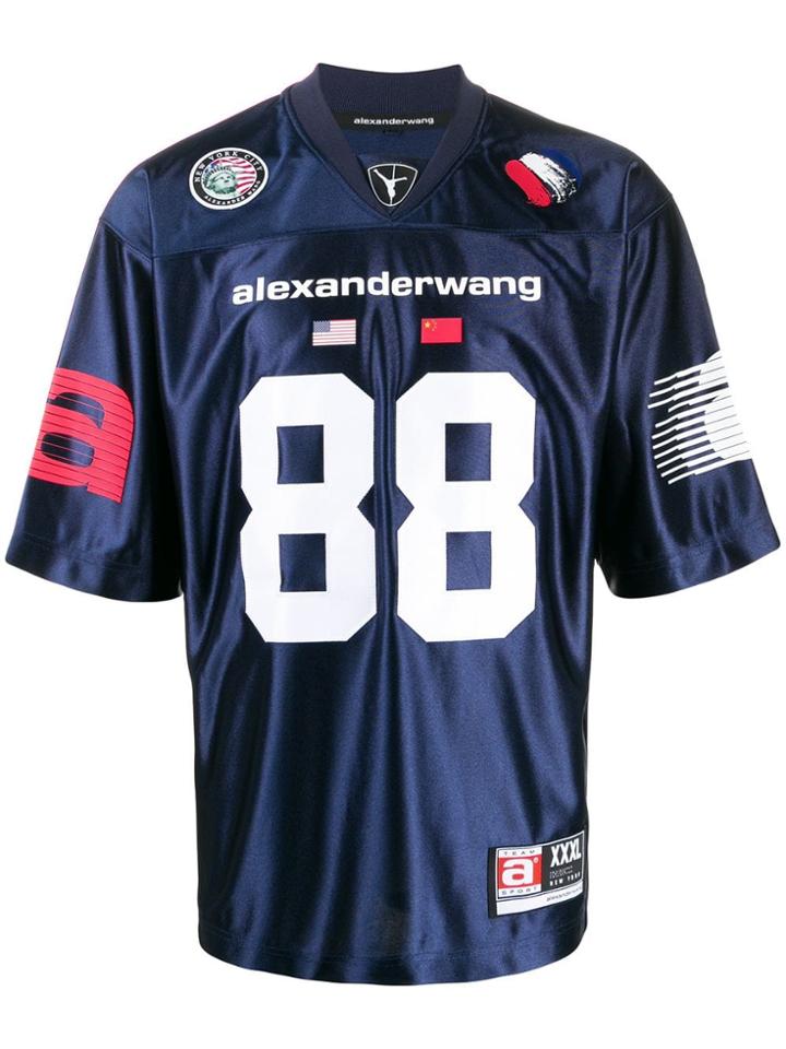 Alexander Wang 88 Print T-shirt - Blue