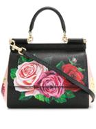 Dolce & Gabbana Floral Print Mini Bag - Black