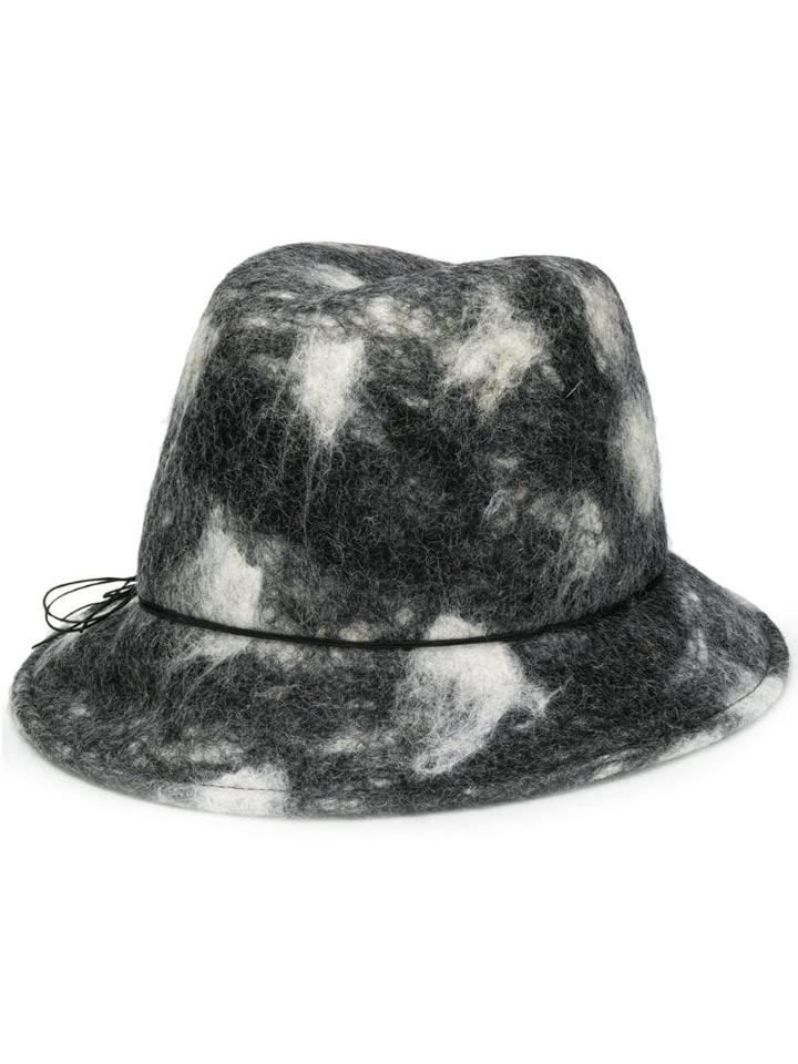 Le Chapeau Le Chapeau 4883b Grigio Bianco Leather/fur/exotic