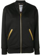 Moschino Embroidered Zip Up Jacket - Black