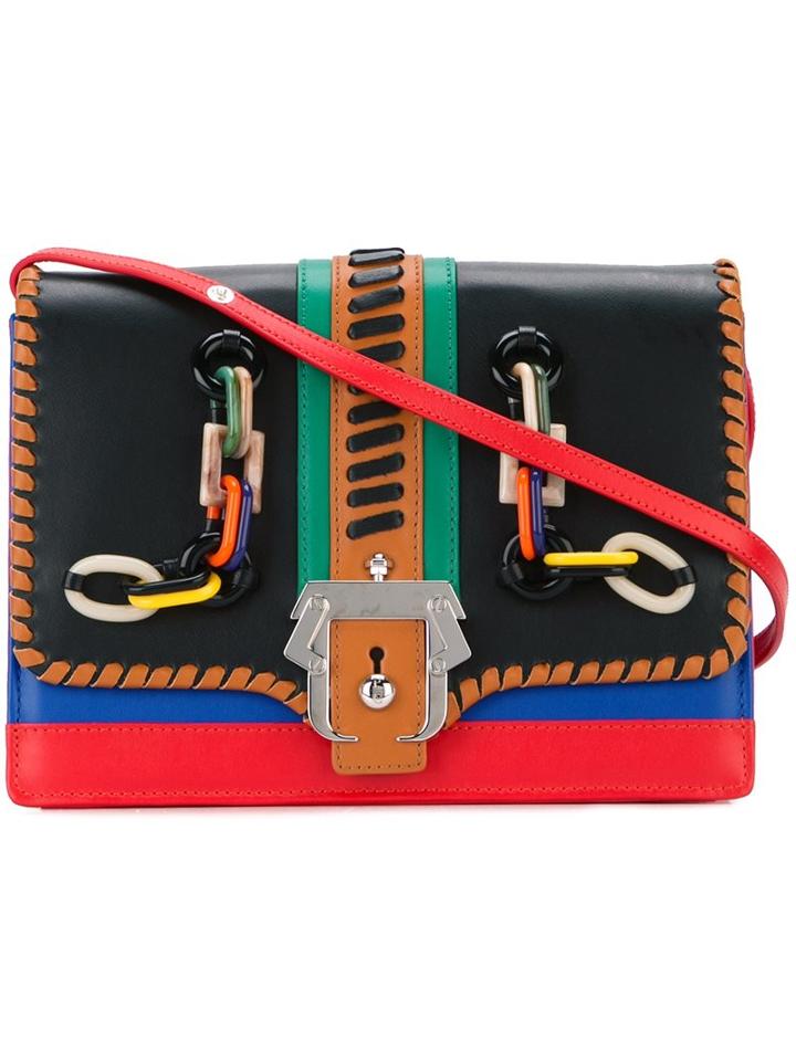 Paula Cademartori Chain Appliqué Crossbody Bag