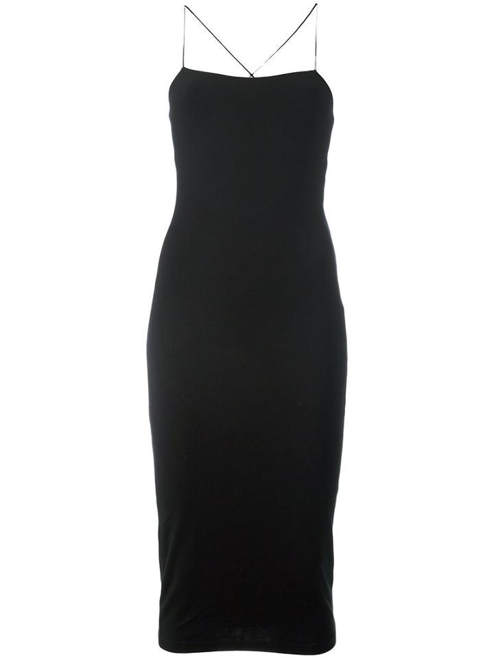 T By Alexander Wang - Cut Out Cami Dress - Women - Spandex/elastane/modal - M, Black, Spandex/elastane/modal