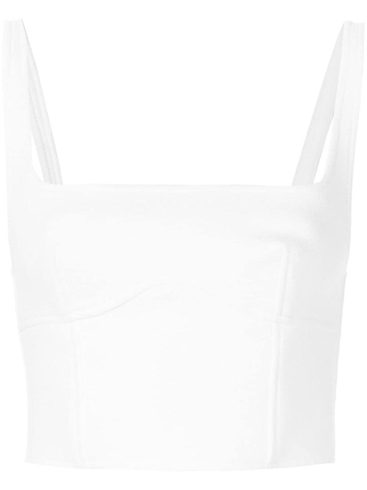 Dion Lee Bonded Bustier Top - White