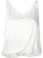 3.1 Phillip Lim Draped Tank Top, Women's, Size: 2, White, Silk