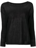 Sottomettimi Plain Knitted Top - Black