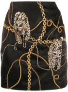 Giuseppe Di Morabito Chain Print Mini Skirt - Black