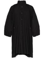 Homme Plissé Issey Miyake Pleated Long Sleeve Jacket - Black