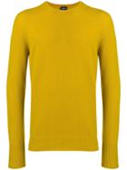 Drumohr Long-sleeve Fitted Sweater - Yellow