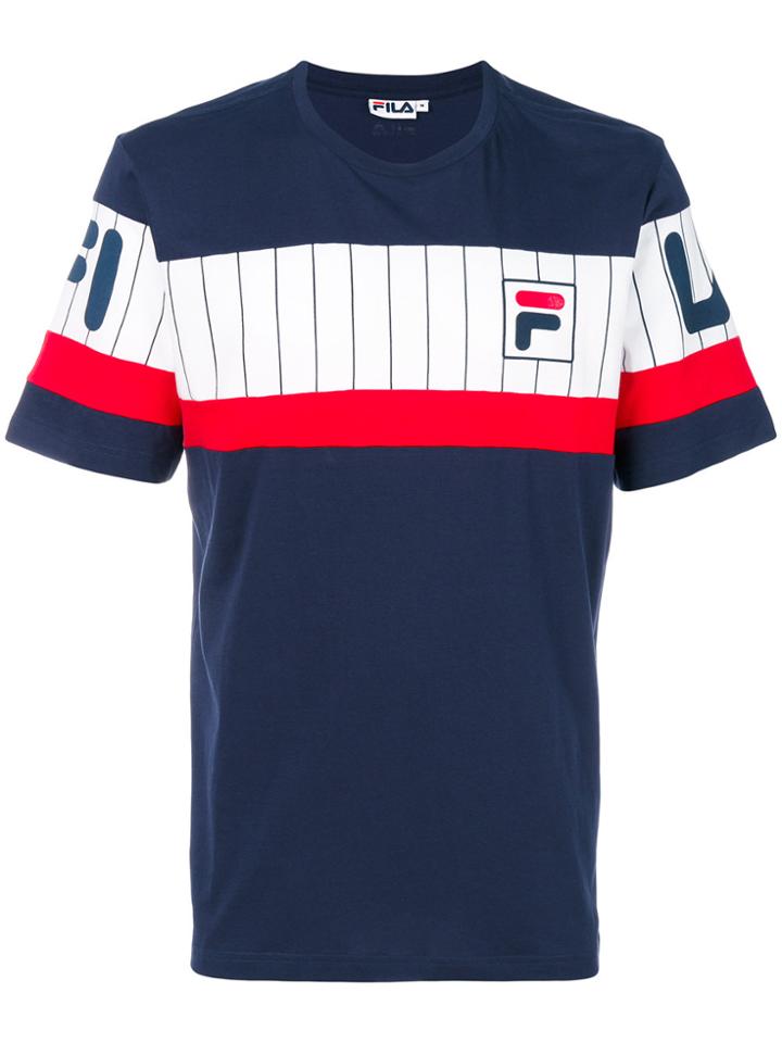 Fila Logo Print T-shirt - Blue