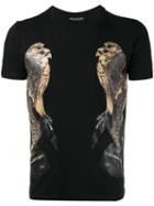 Neil Barrett Bird Print T-shirt, Men's, Size: Xxs, Black, Cotton