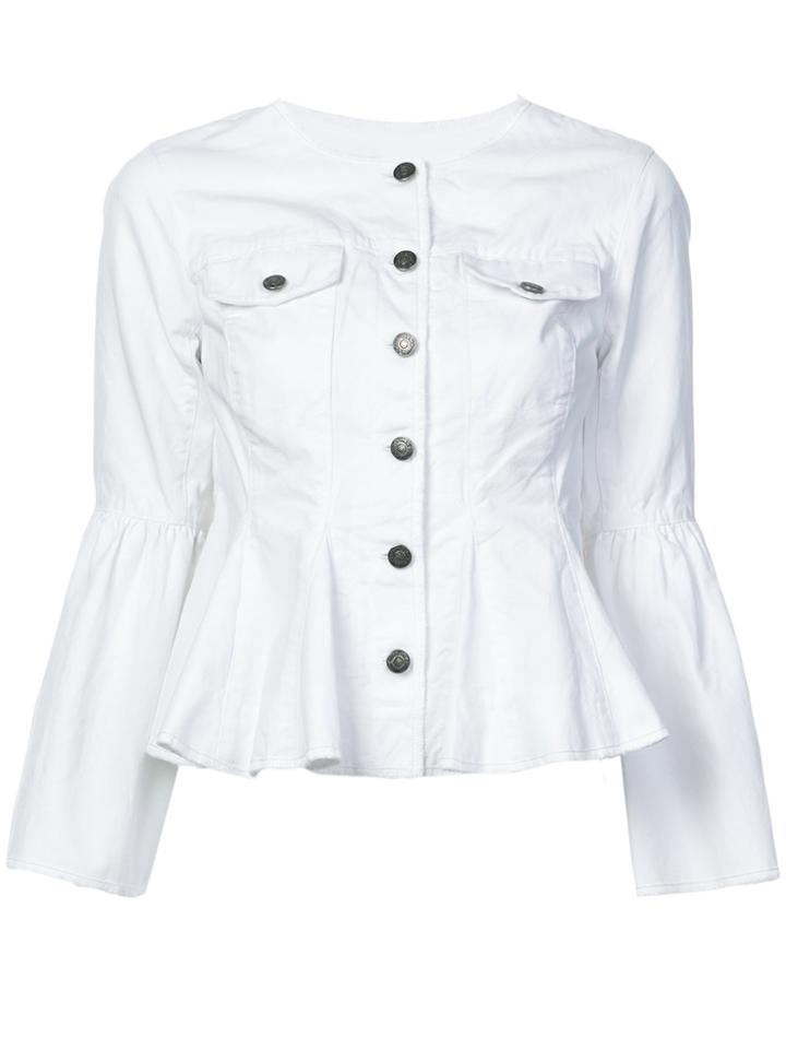 Cinq A Sept Ruffled Jacket - White