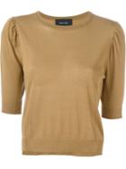 Simone Rocha Fine Knit Sweater, Women's, Size: S, Brown, Cotton/viscose